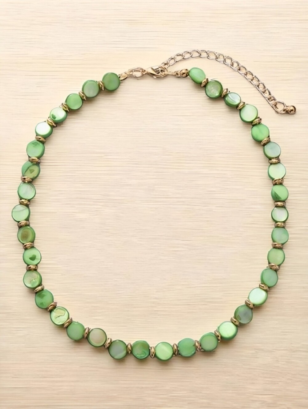 ▪️Green mother of pearl necklace